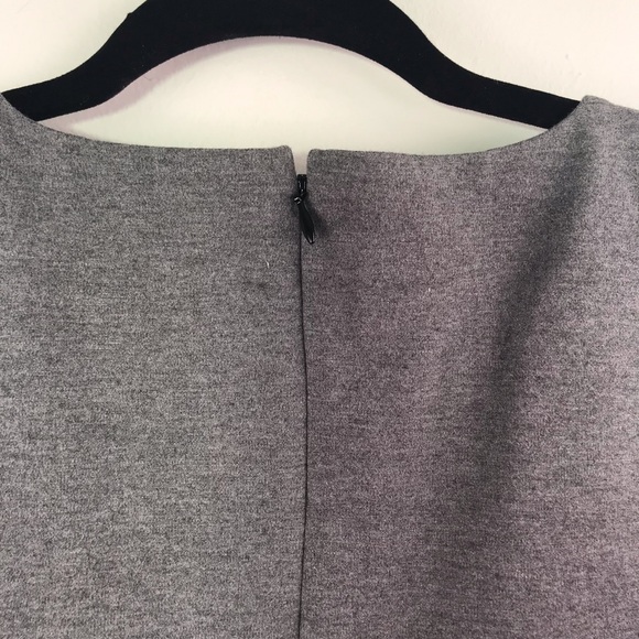 J. Crew Grey Black Color Block Zip Back Dress - Picture 8 of 8